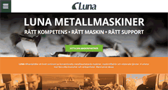 Desktop Screenshot of lunametallmaskiner.com